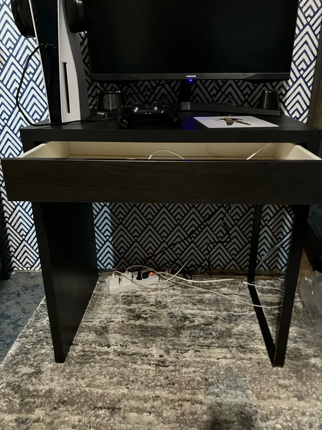 IKEA MICKE Desk, black-brown, 73x50 cm