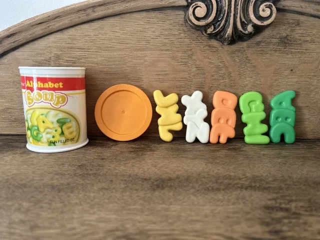 Vintage Fisher Price Fun With Food Alphabet Soup