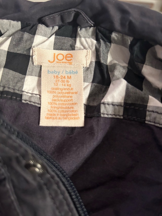 Joe Boys Spring/Fall Jacket - Size 18-24 Months - photo 3