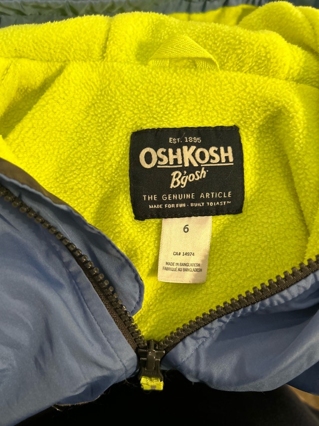Boys Oshkosh spring fall jacket size 6 - photo 4