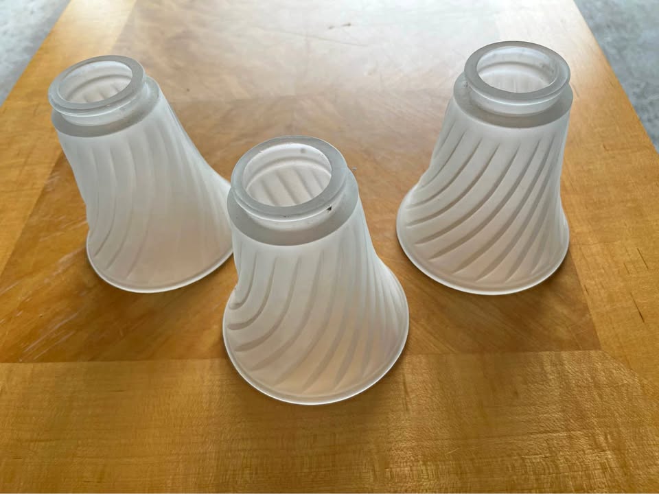 Glass light shades (3)