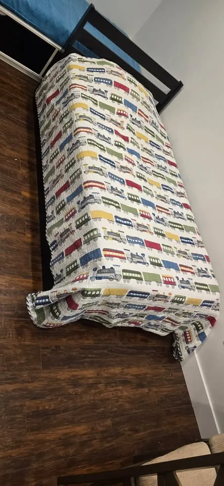 Black Twin Bed with Trundle and 2 Mattresses image indicator(2)