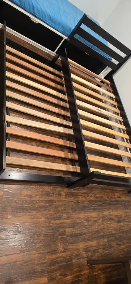 Black Twin Bed with Trundle and 2 Mattresses image indicator(3)