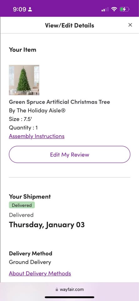 7.5ft Christmas Tree and Ornaments - photo 2