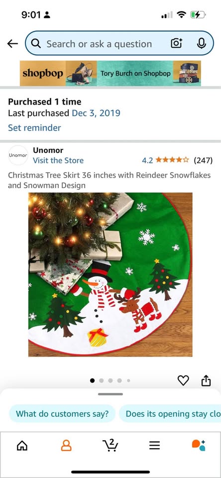 7.5ft Christmas Tree and Ornaments - photo 3