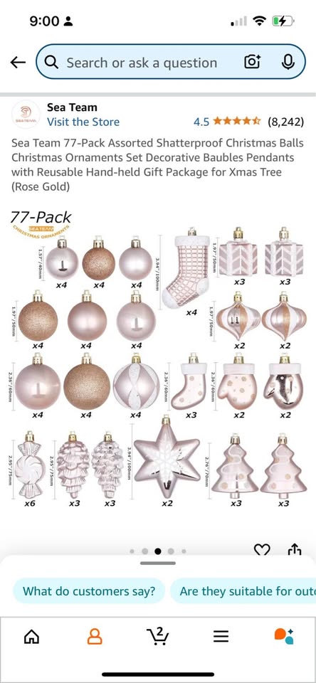 7.5ft Christmas Tree and Ornaments - photo 5
