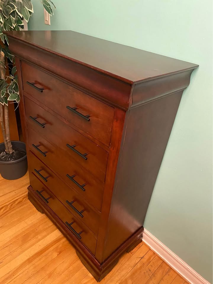 FREE DELIVERY: Modern Tall Dresser $240 (HRM) - photo 2