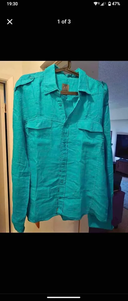 Armani Exchange Men's Linen Shirt (XL)