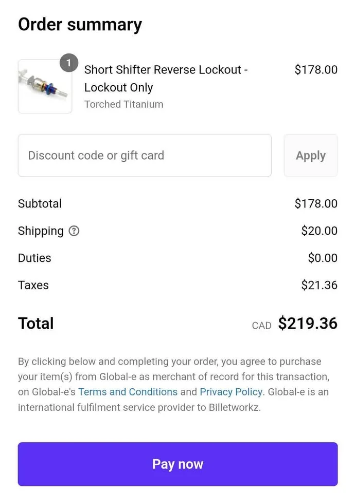 Billetworkz Short Shifter Reverse Lockout image indicator(6)
