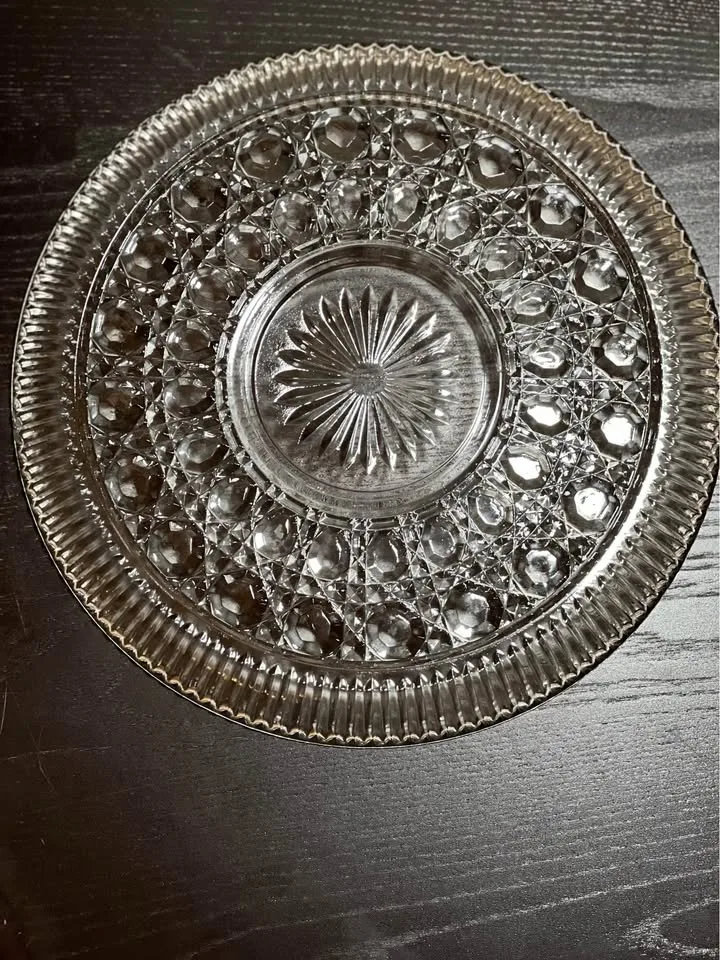 Federal Clear Glass Windsor Platter image indicator(3)