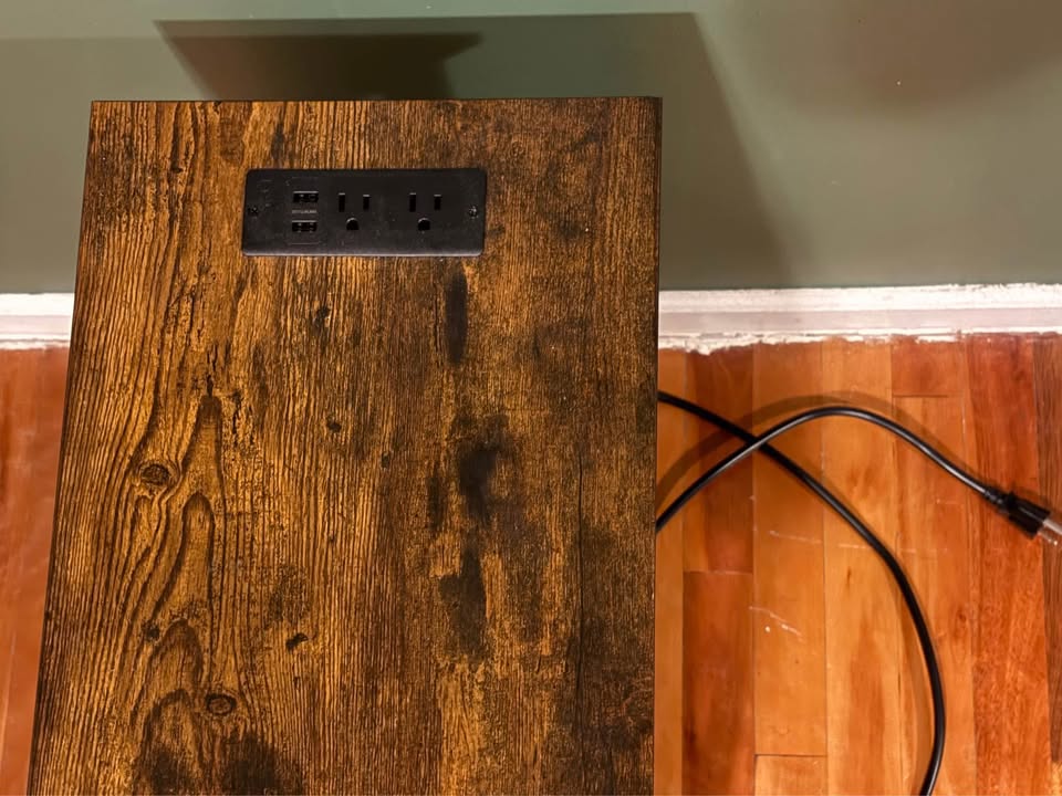 Compact End Table w/ Electric & USB Outlets - photo 3