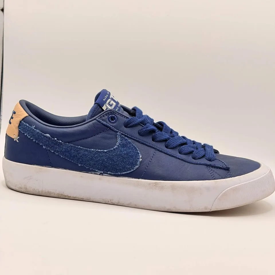 NIKE SB BLAZER LOW PRO GT PRM "DENIM SWOOSH" - Midnight Navy - 9 image indicator(4)