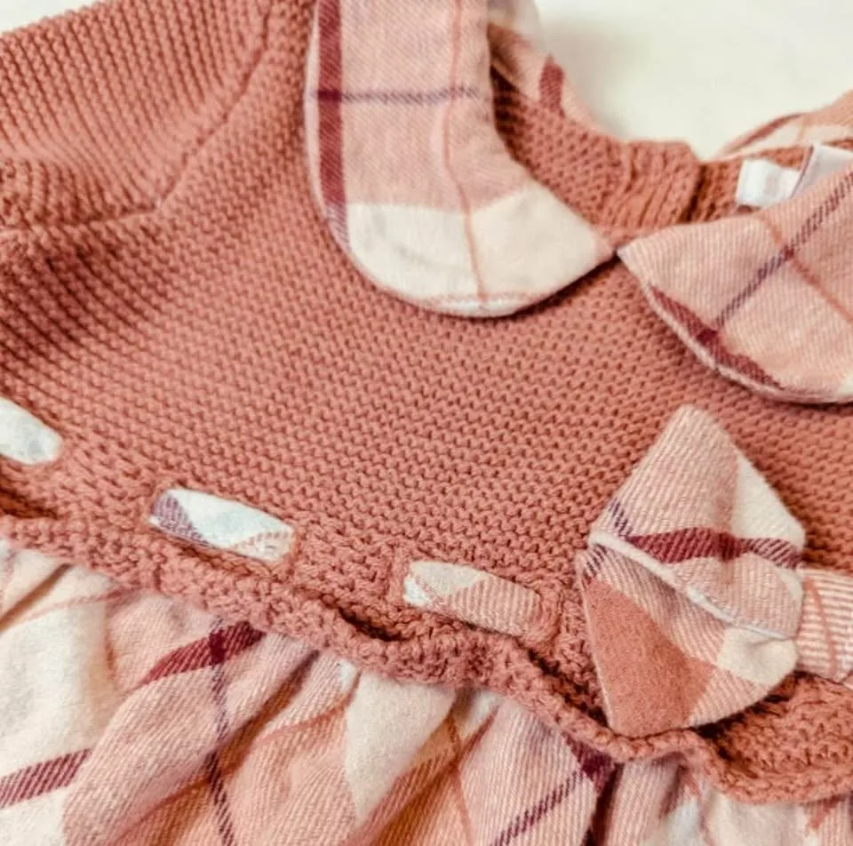 Shabby Chic Girl’s 2T/24 Months Holiday Pink Flannel  Dress image indicator(3)