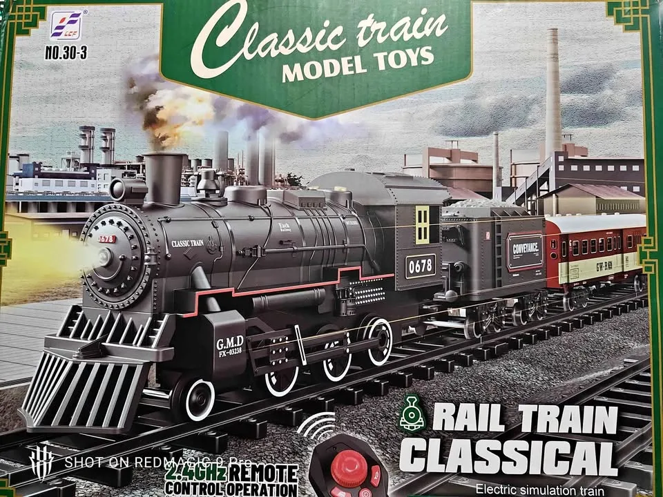 Train Set for Kids,Remote Control Locomotive Engine Under Christ
