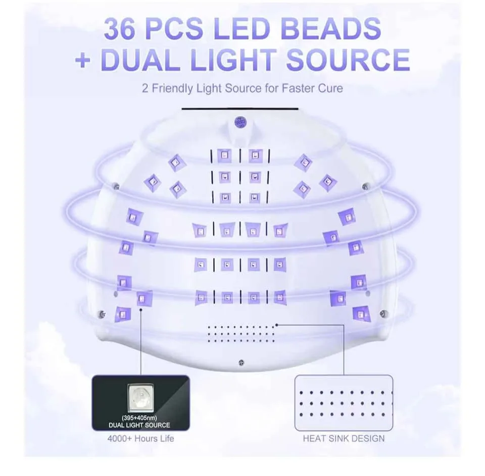 NXJ INFILILA Cordless Nail Lamp image indicator(5)