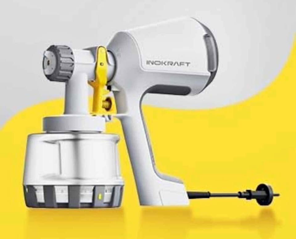 Used InoKraft Paint Sprayer, 600w HVLP Sprayer Includes 3 Patter