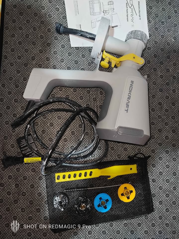Used InoKraft Paint Sprayer, 600w HVLP Sprayer Includes 3 Patter - photo 5