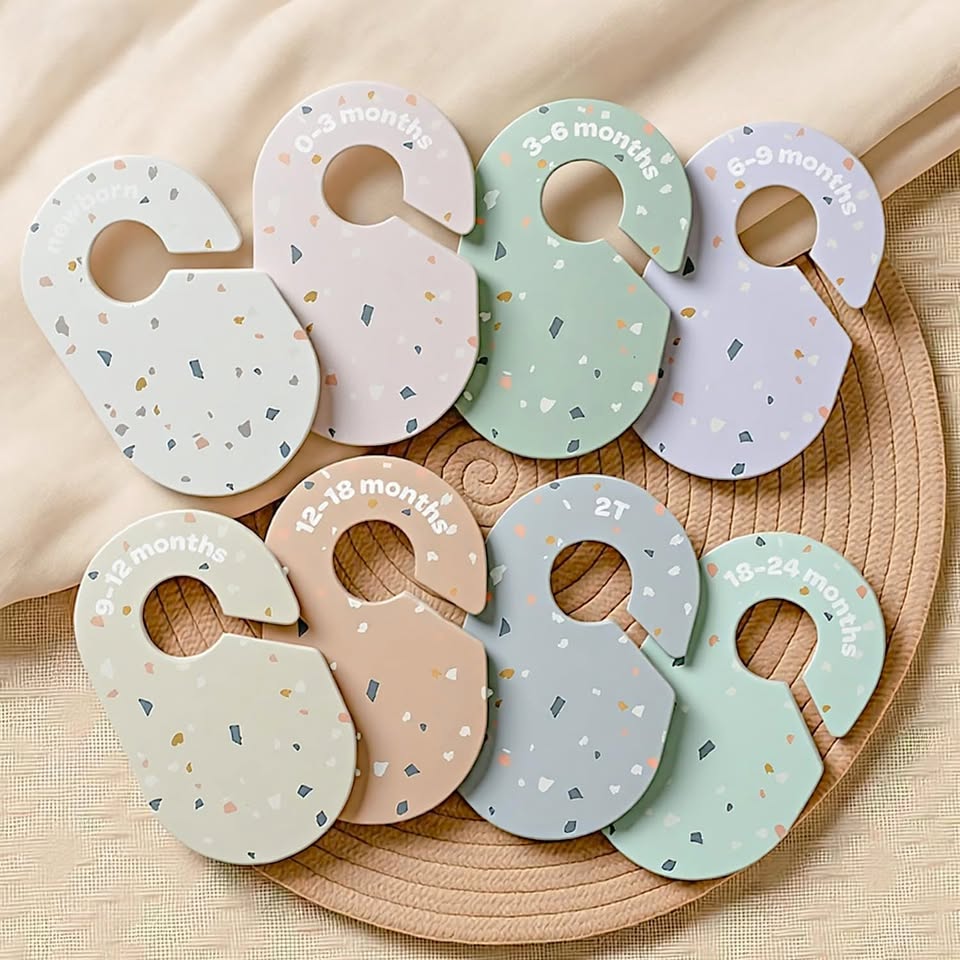 New~Baby Clothes Closet Dividers,Ds, NB to 2T(8 Pcs)