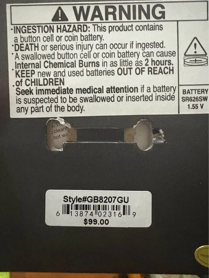 NIB Mens Geoffrey Beene Silver Watch - GB820 image indicator(9)