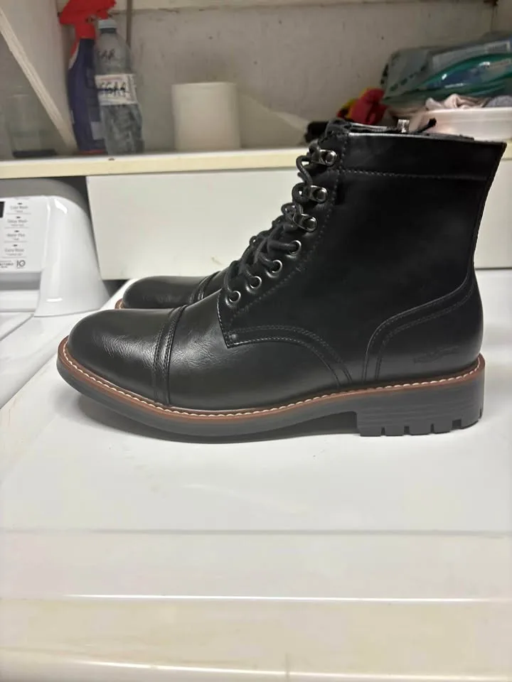 NWT Aquatherm By Santana Men's Black Chappy Combat Winter Boot s thumbnail