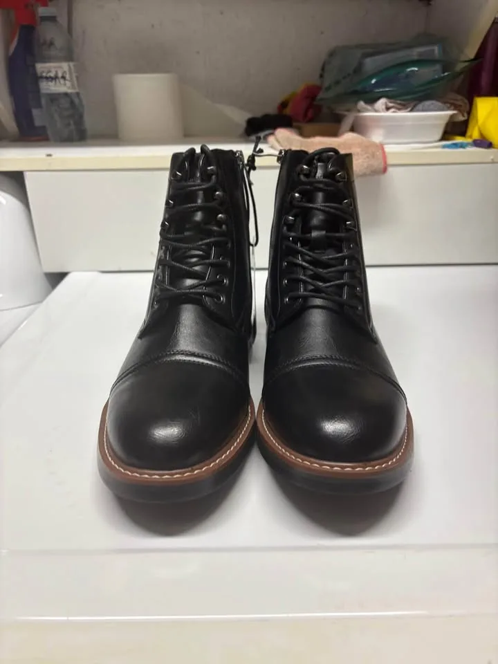 NWT Aquatherm By Santana Men's Black Chappy Combat Winter Boot s image indicator(3)