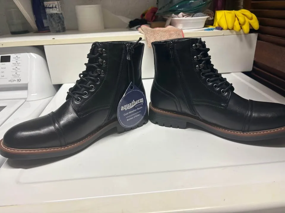 NWT Aquatherm By Santana Men's Black Chappy Combat Winter Boot s image indicator(5)