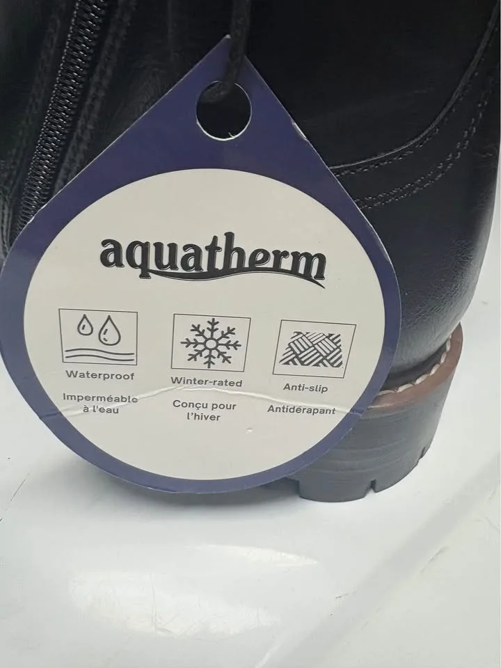 NWT Aquatherm By Santana Men's Black Chappy Combat Winter Boot s image indicator(9)