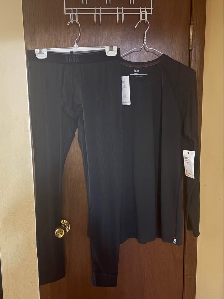 NWT SAXX Quest Thermal Base Layer Set Black - photo 2