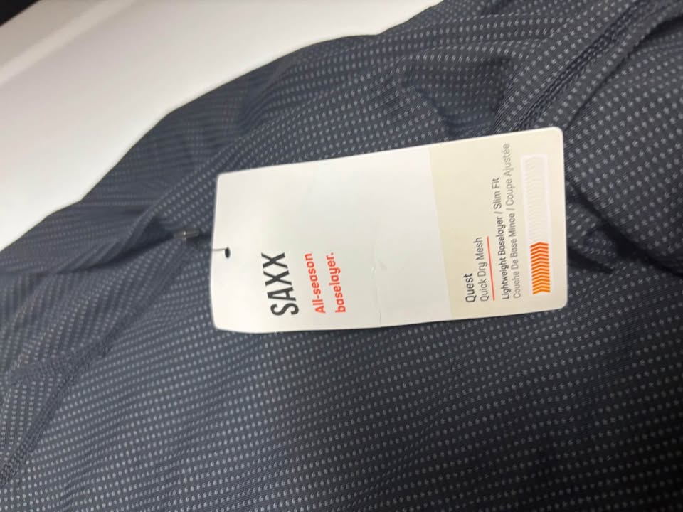 NWT SAXX Quest Thermal Base Layer Set Black - photo 5