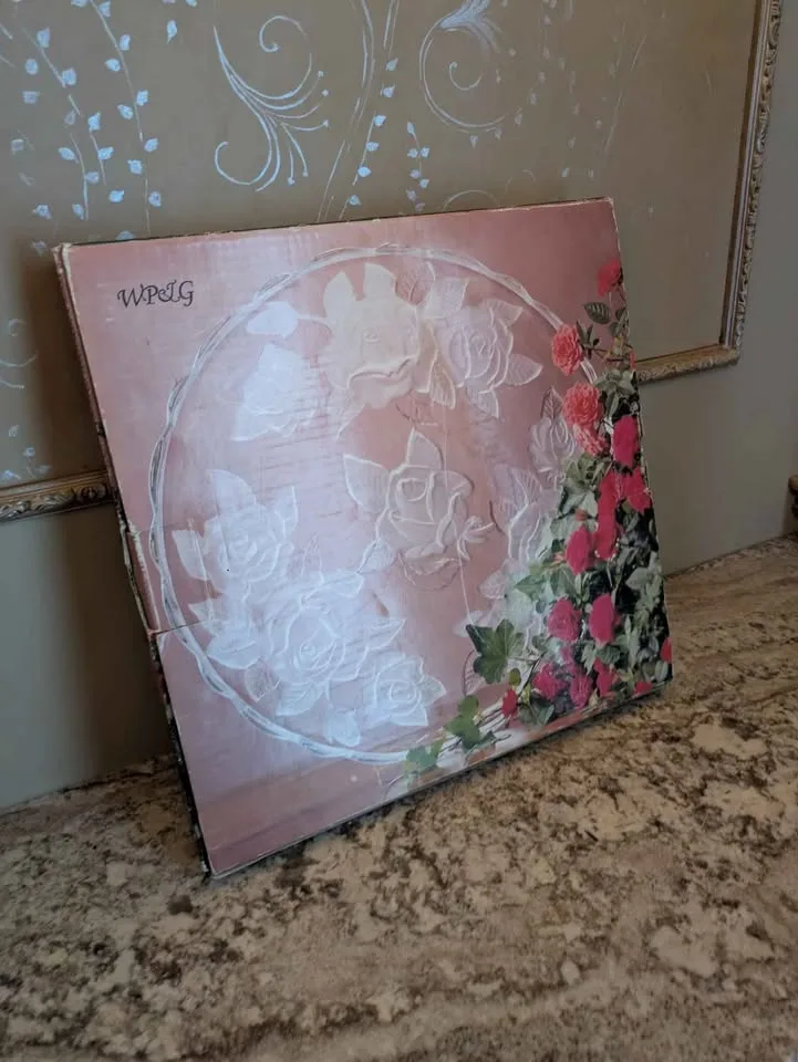 Vintage Rose Parade 14" Frosted Platter - Made in Japan image indicator(4)