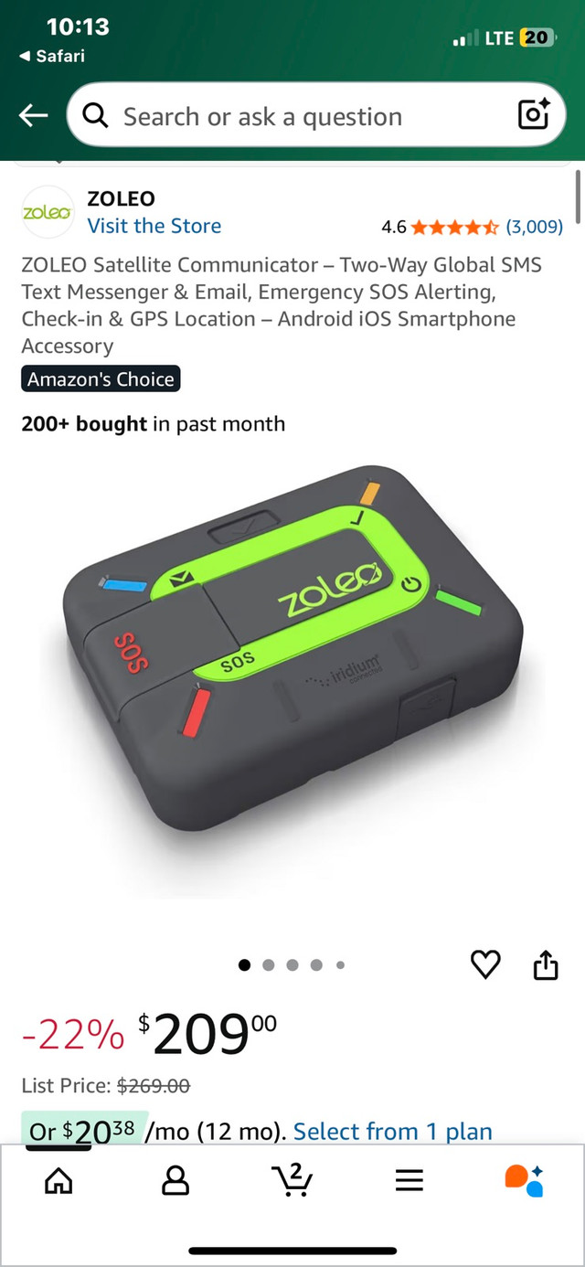 Zoleo Satellite Communicator - photo 2