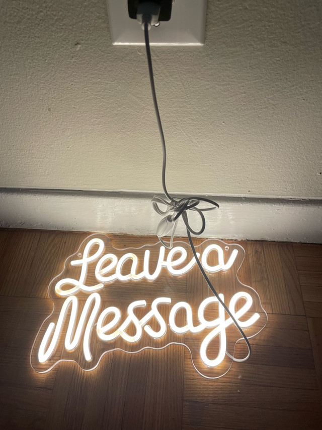 Leave a Message Neon Sign