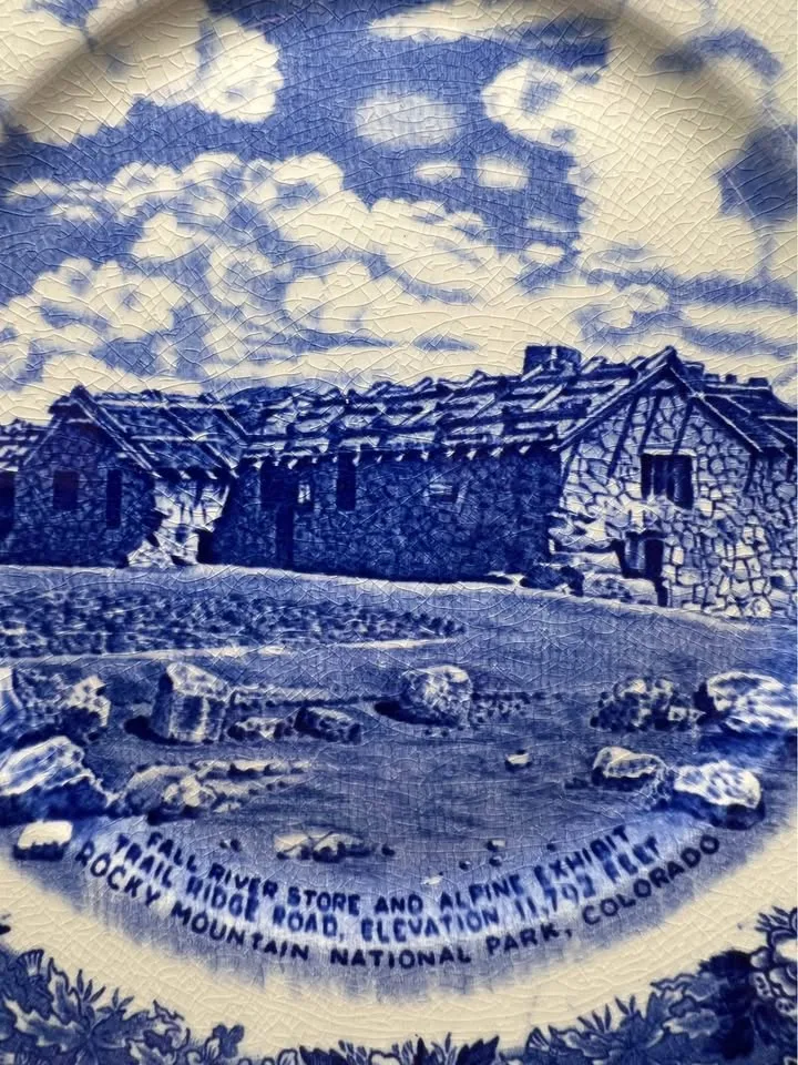 Old English Staffordshire Ware Plate - Fall River Pass Store image indicator(4)