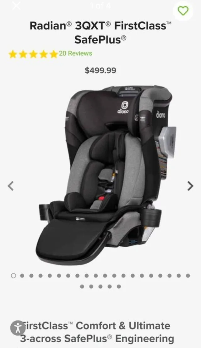 Radian 3QXT FirstClass SafePlus Car Seat – Rare Deal!