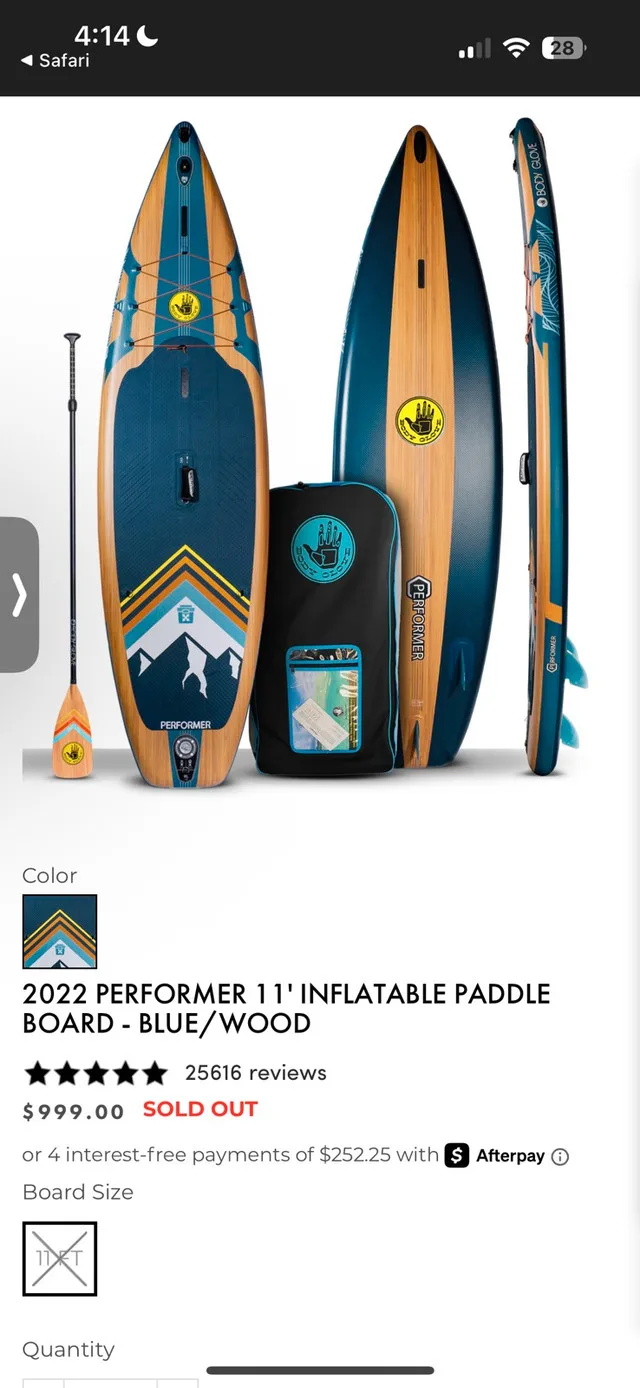Body Glove Performer 11 Paddle Board – Great Condition! image indicator(2)