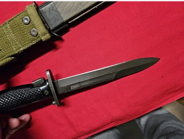 VINTAGE IMPERIAL US M5 BAYONET W/ HTK DANISH SHEATH US M1 GARAND image indicator(3)