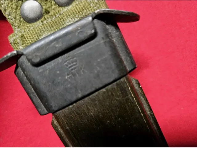 VINTAGE IMPERIAL US M5 BAYONET W/ HTK DANISH SHEATH US M1 GARAND image indicator(4)