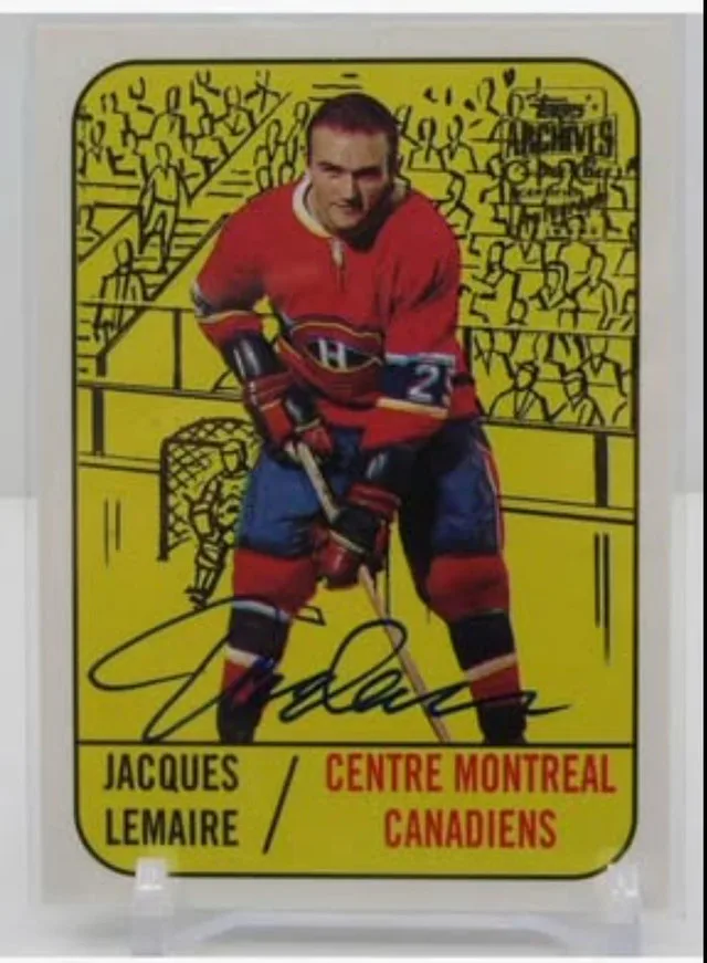 Jacques Lemaire 2002 Topps Archives Autograph