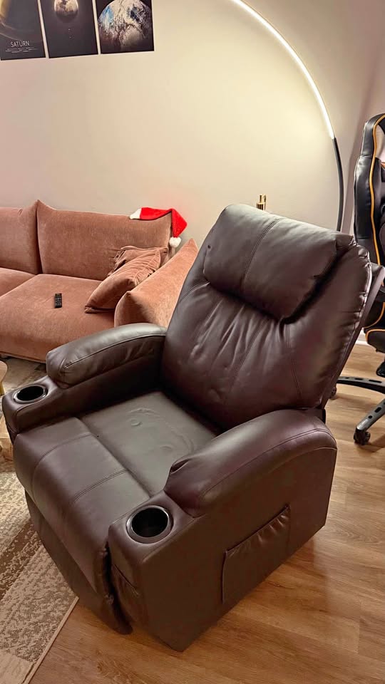 Faux Recliner Chair
