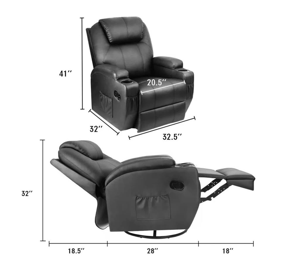 Faux Recliner Chair - photo 4