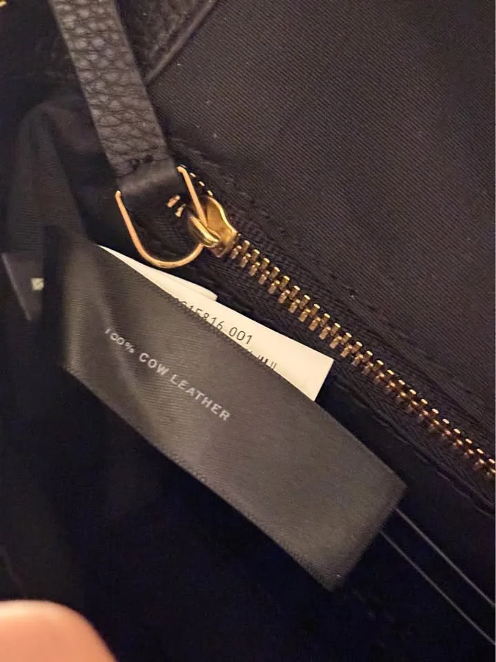 Marc Jacobs Black Cow Leather Crossbody Bag - Like New image indicator(5)