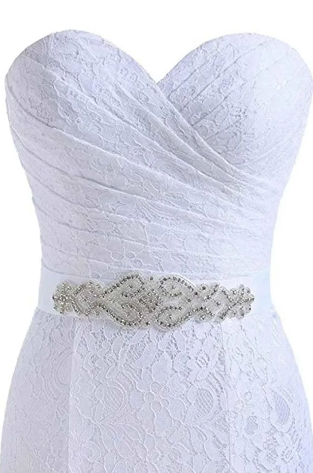Women's Lace Mermaid Bridal Wedding Dress Size 8 image indicator(2)