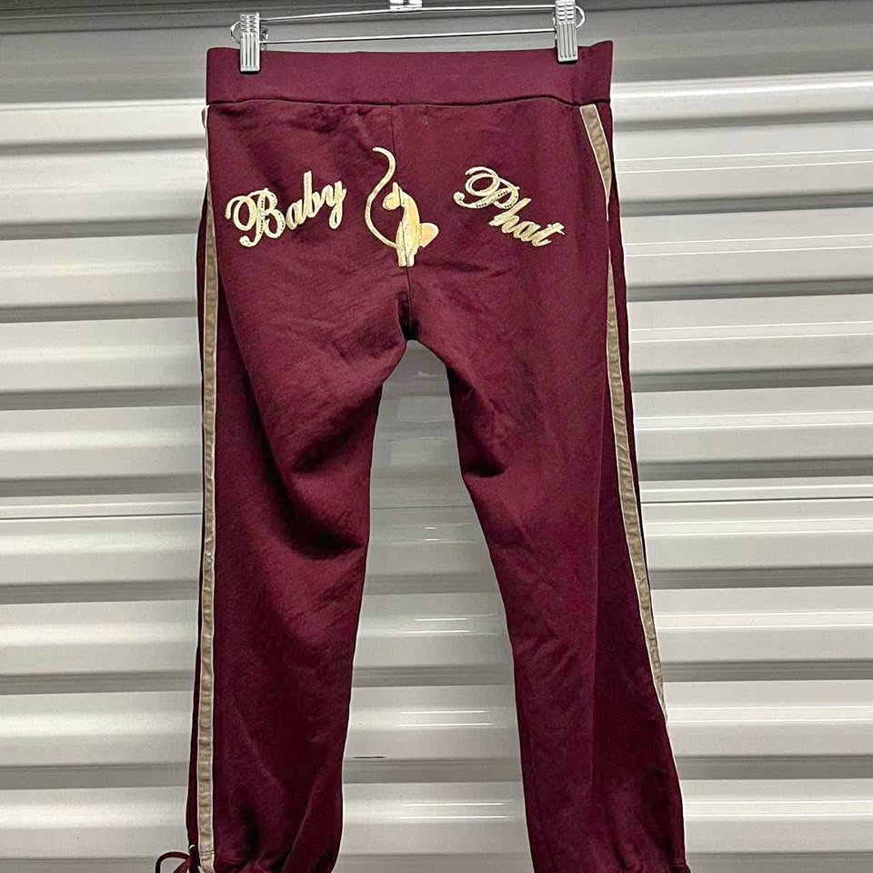 Baby Phat Maroon Track Pants