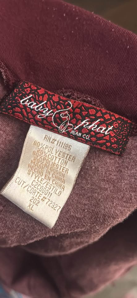 Baby Phat Maroon Track Pants - photo 2