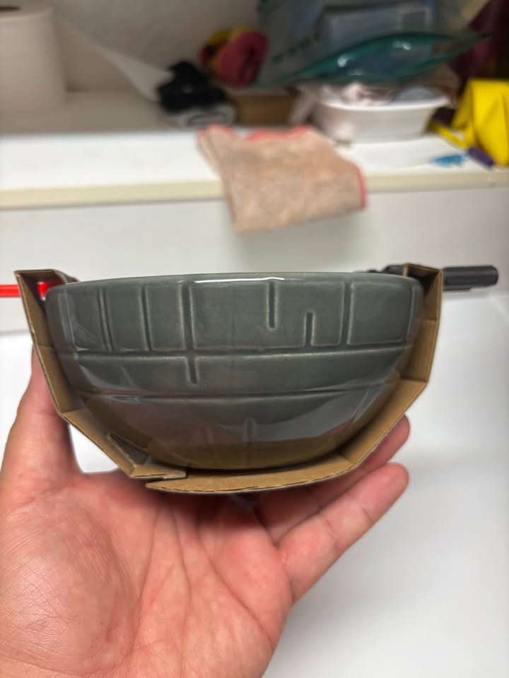 NIP Star Wars - Death Star Ramen Bowl with Vader Red LightSaber - photo 4