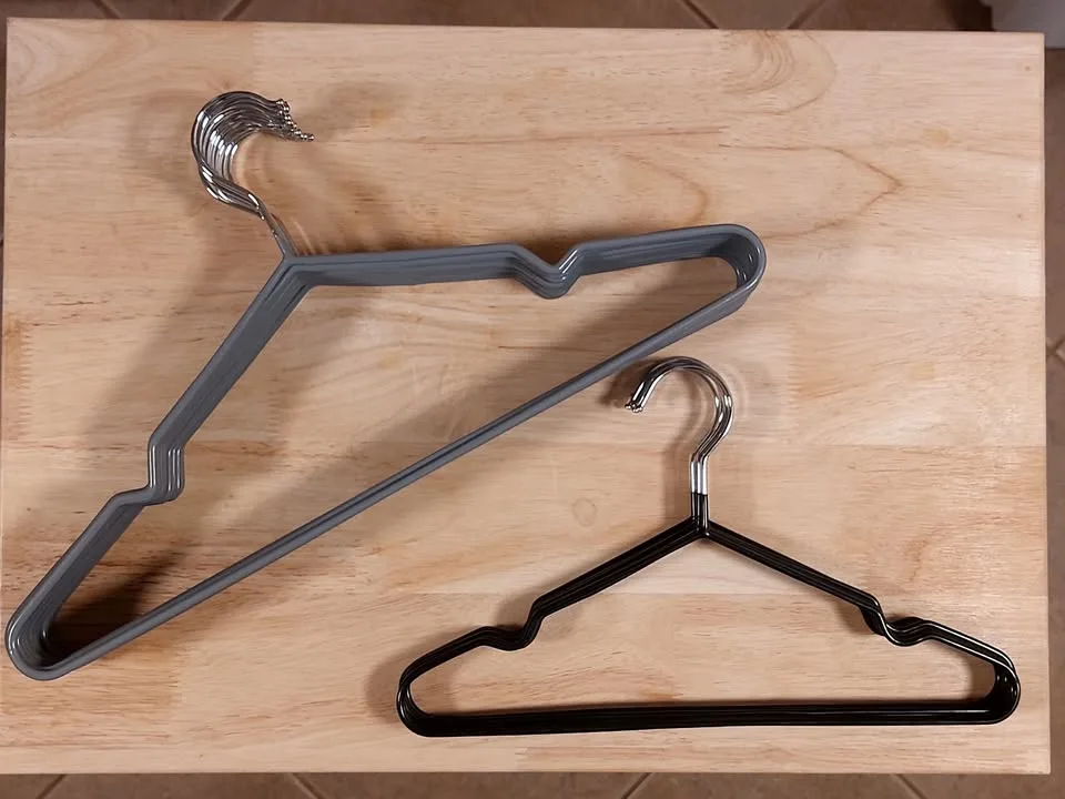 Set of Premium Rubberized Non-Slip Metal Clothes Hangers (24) image indicator(4)