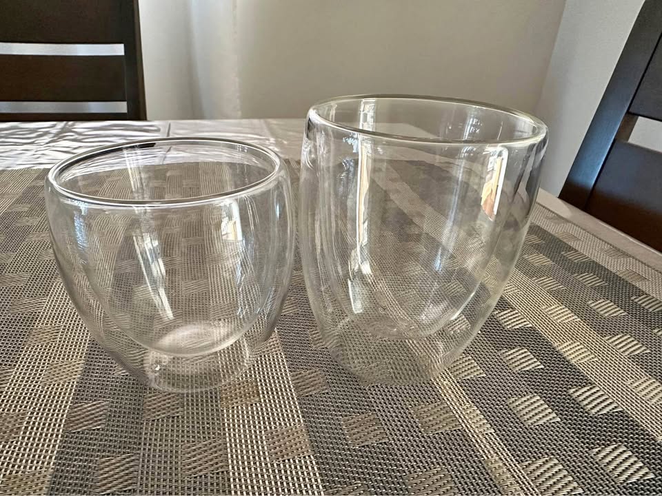 Double walled coffee glasses (2 pcs)