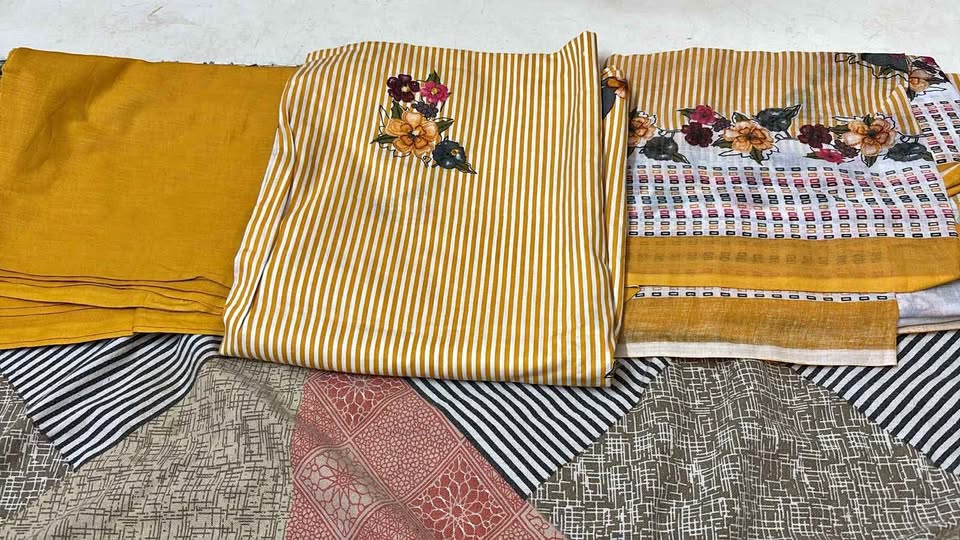 Printed Cotton suits with dupatta