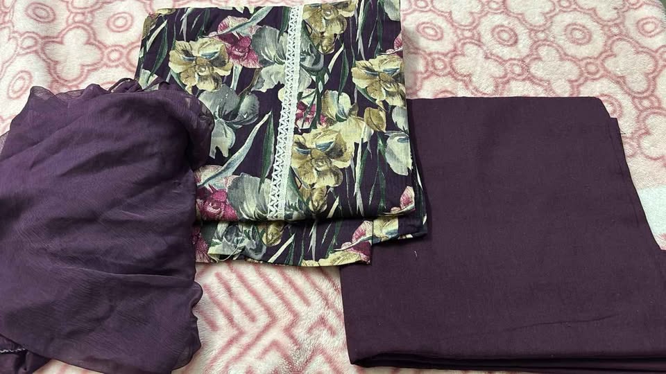 Printed Cotton suits with dupatta - photo 2