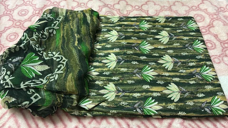 Printed Cotton suits with dupatta - photo 4
